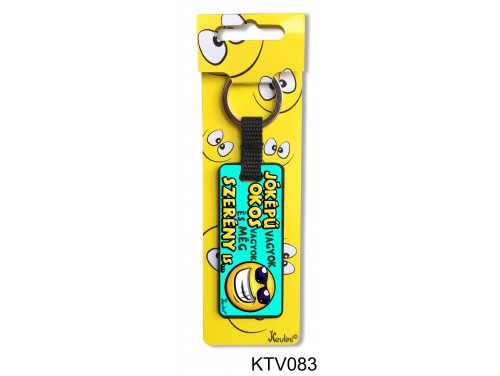 (KTV083) Vicces Kulcstartó 7,5 cm - Jóképű vagyok - Vicces Ajándékok